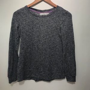 Summer and Sage Zippered back LS tee